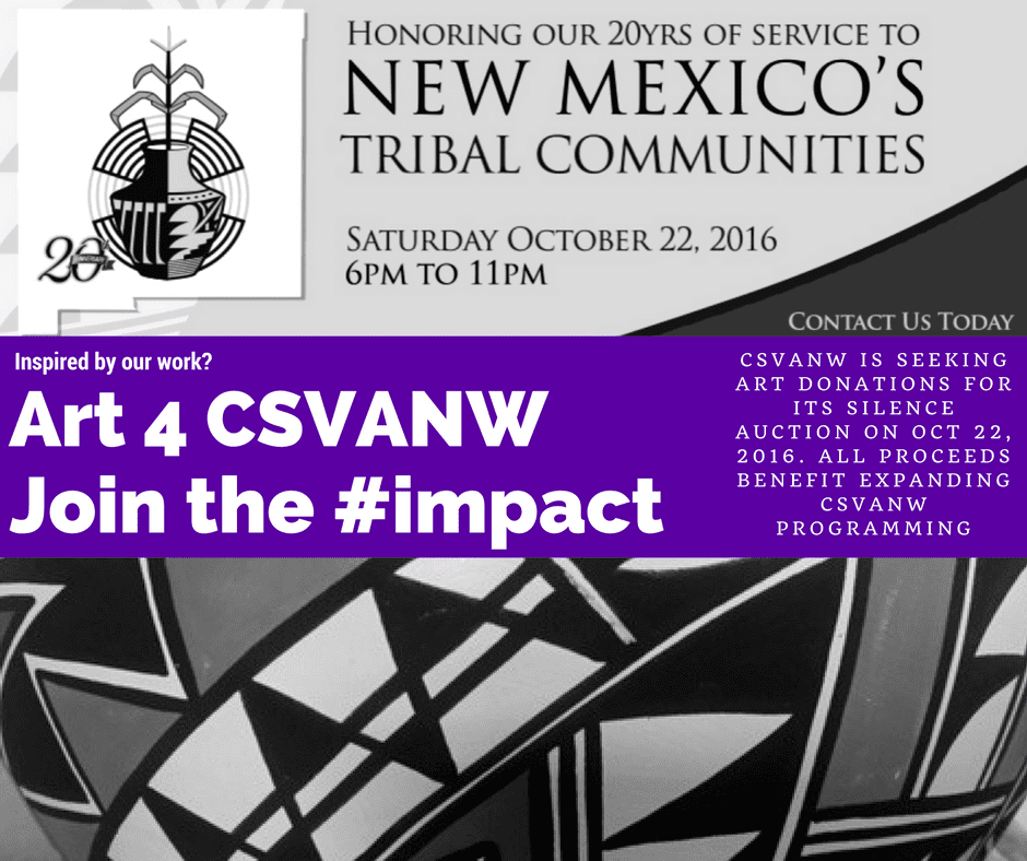 #Art4CSVANW Join the impact by donating to CSVANW's upcoming silent auction!